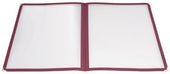 Winco Burgundy Double Fold Panel Menu Cover -- 25 per case
