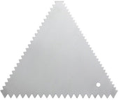 Winco Stainless Steel Triangle Cake Decorating Combs, 6 count per pack -- 12 per case