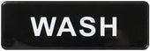 Winco Black Wash Information Sign, 3 x 9 inch -- 12 per case