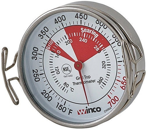 Winco Grill Surface Thermometer, 2 1/4 inch Dial -- 3 per case