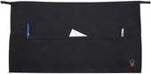 Winco Black 3 Pocket Waist Apron, 12 1/2 x 21-3/4 inch -- 12 per case