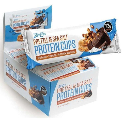 Zenevo Pretzel and Sea Salt Protein Cup, 2.6 Ounce -- 144 per case