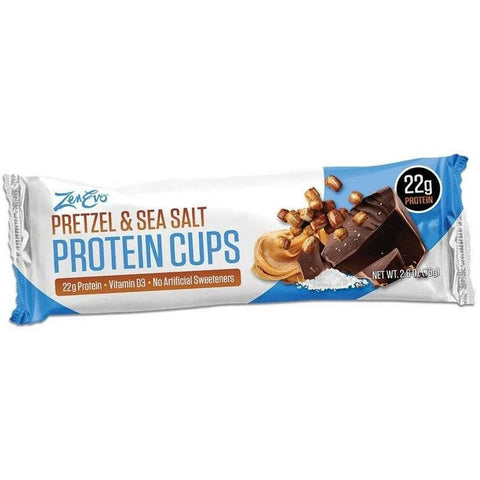 Zenevo Pretzel and Sea Salt Protein Cup, 2.6 Ounce -- 144 per case