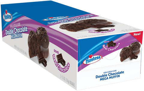 Hostess Double Chocolate Jumbo Muffin, 5.5 Ounce -- 36 per case.