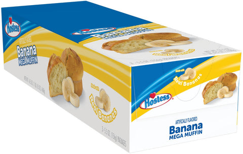 Hostess Banana Jumbo Mega Muffin, 5.5 Ounce -- 36 per case.