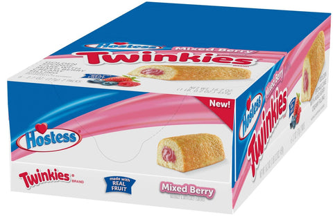 Hostess Twinkies Golden Sponge Cake with Mixed Berry Creamy Filling, 2.7 Ounce -- 36 per case