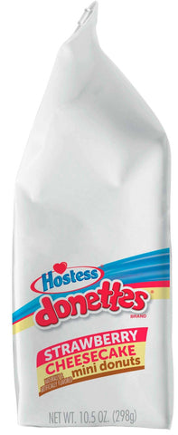 Hostess Strawberry Cheesecake Mini Donette, 10.5 Ounce Bag -- 6 per case