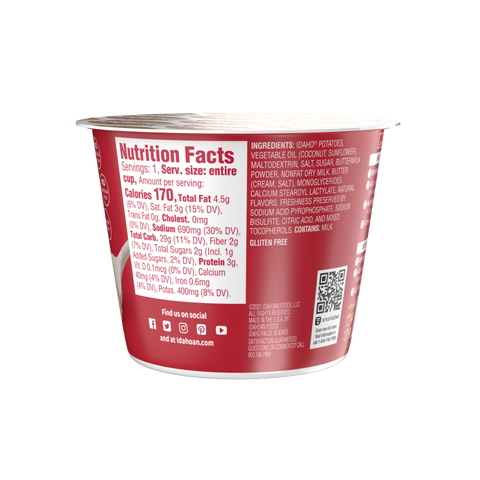 Idahoan Buttery Homestyle® Mashed Potatoes, 1.5 oz Cup