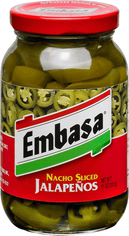 Embasa Nacho Sliced Jalapeno Pepper Glass,11 Ounce -- 12 Case