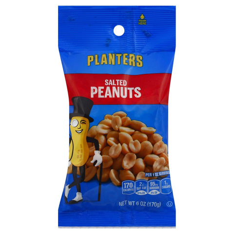 Kraft Planters Salted Peanut, 6 Ounce -- 12 per case.