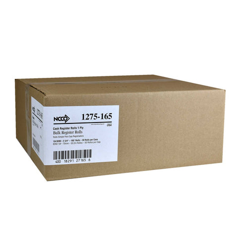 National Checking Company White Bond 1 Ply Register Roll, 2.75 inch -- 50 per case.