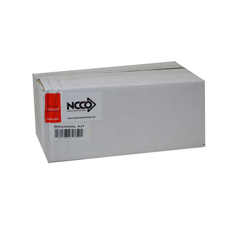 National Checking Labelocker Durable Plastic Dispenser with 1 Roll of Monday Thru Friday Removable Labels and 1 Roll RUF2R.