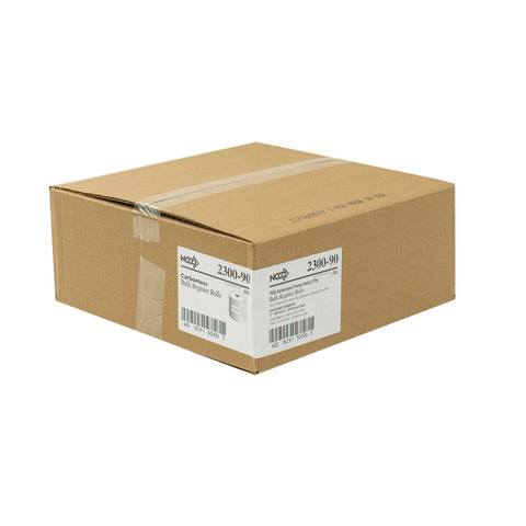 National Checking Company White 2 Ply Carbonless Register Roll, 3 inch -- 50 rolls per case.