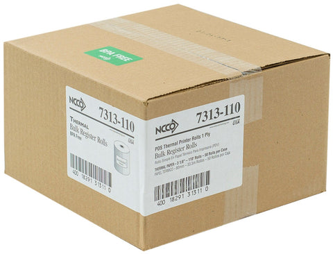 National Checking Company 1 Ply Register Roll, 3.13 inch -- 50 rolls per case