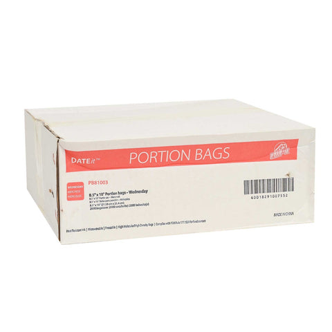 National Checking Wednesday Portion Saddle Bags, 10 x 8.5 inch -- 2000 per case.