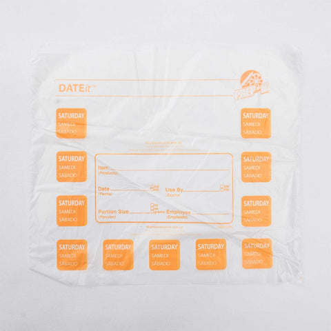 National Checking Company Dateit Orange Portion/Saddle Bag - Saturday, 10 x 8.5 inch -- 2000 per case.