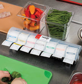 National Checking Labelocker Durable Plastic Dispenser with 7 Rolls of the 2x2 Day of the Week Removable Labels.