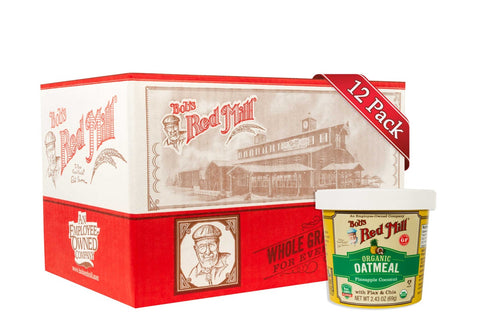 Bobs Red Mill Organic Pineapple Coconut Oatmeal Cup, 2.43 Ounce -- 12 per case.