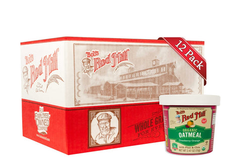 Bobs Red Mill Organic Orange Cranberry Oatmeal Cup, 2.47 Ounce -- 12 per case.