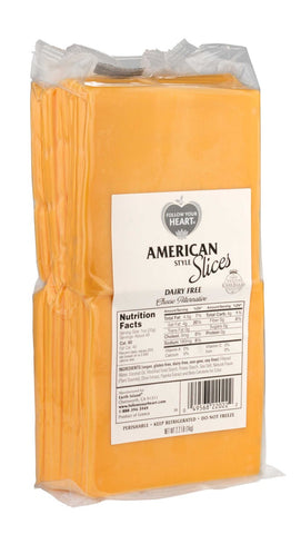 Follow Your Heart American Style Slices Cheese Alternative, 2.2 Pound -- 14 per case.