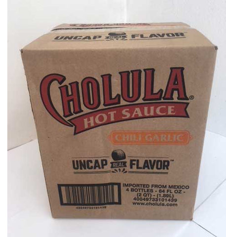 Cholula Chili Garlic Hot Sauce, 64 Fluid Ounce -- 4 per case