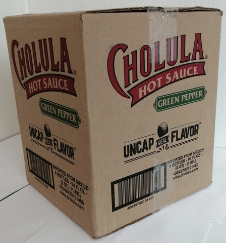 Cholula Green Pepper Hot Sauce, 64 Fluid Ounce -- 4 per case