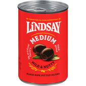 Lindsay Medium Pitted Ripe Black Olives, 6 ounce -- 24 per case