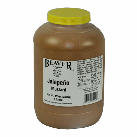 Beaver Jalapeno Mustard, 144 Ounce -- 4 per case.