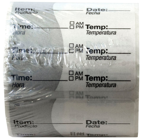 Daymark Square Adhesive Dissolvable Item Date Time Expired Label -- 3000 per case
