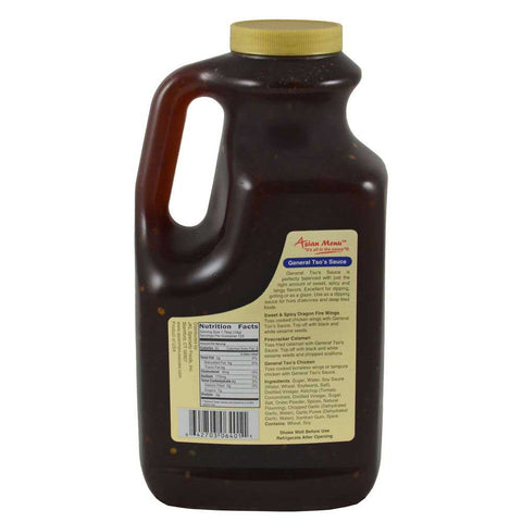 Asian Menu All Natural General Tsos Sauce, 0.5 Gallon -- 4 per case.