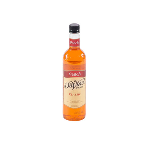 Davinci Gourmet Peach Flavored Syrup, 750 Milliliter -- 4 per case.