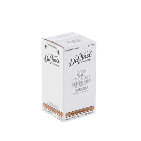 Davinci Gourmet Peach Flavored Syrup, 750 Milliliter -- 4 per case.