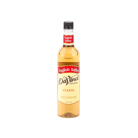 Davinci Gourmet English Toffee Flavored Syrup, 750 Milliliter -- 4 per case.