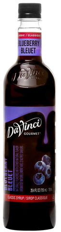 Davinci Gourmet Blueberry Syrup, 750 Milliliter -- 4 per case