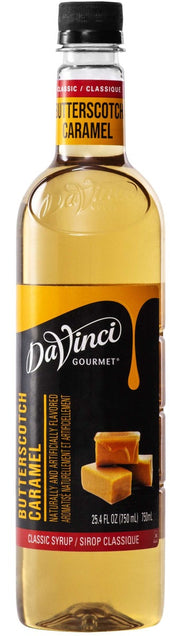 Davinci Gourmet Butterscotch Syrup, 750 Milliliter -- 4 per case