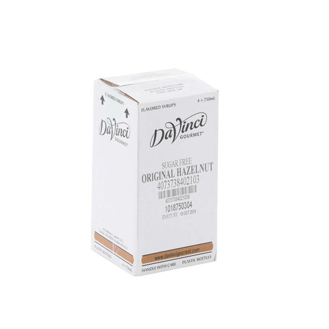 Davinci Gourmet Sugar Free Hazelnut Flavored Syrup, 750 Milliliter -- 4 per case.