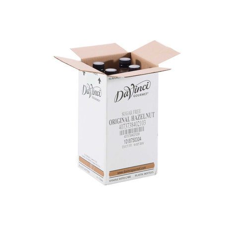 Davinci Gourmet Sugar Free Hazelnut Flavored Syrup, 750 Milliliter -- 4 per case.