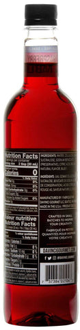Davinci Gourmet Sugar Free Raspberry Syrup, 750 Milliliter -- 4 per case.