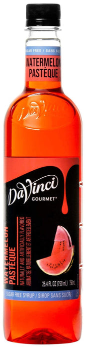 DaVinci Gourmet Sugar Free Watermelon Syrup, 750 Milliliter Plastic Bottle -- 4 per case