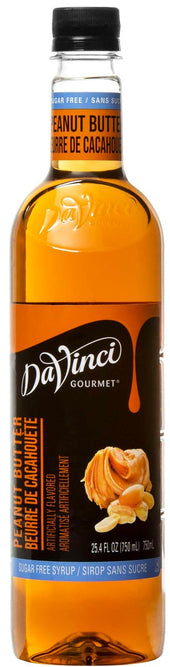 Davinci Gourmet Sugar Free Peanut Butter Syrup, 750 Milliliter -- 4 per case