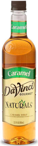 DaVinci Gourmet Natural Caramel Syrup, 750 Milliliter Plastic Bottle -- 4 per case