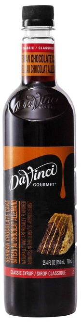 DaVinci Gourmet Classic German Chocolate Cake Syrup, 750 Milliliter Plastic Bottle -- 4 per case