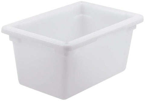 Winco Polypropylene White Half Size Food Storage Box, 18 x 12 x 9 inch -- 12 per case