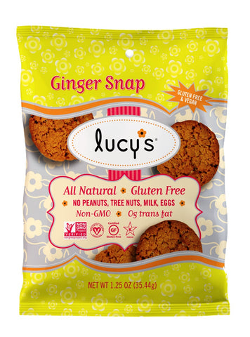 Lucys Ginger Snap Cookie, 1.25 Ounce -- 24 per case