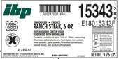 Tyson Choice Marinated Ranch Steak, 6 Ounce -- 26 per case.