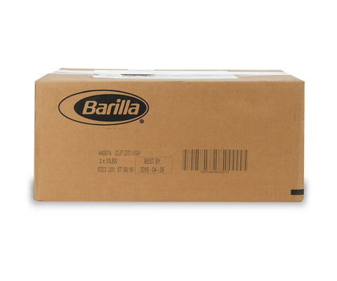 Barilla Ziti Cut Pasta, 10 Pound -- 2 Case