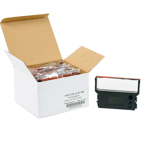 National Checking Company Tillribbons Black and Red Cartridge Ribbon Only -- 6 per case.