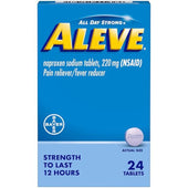Aleve 220 mg Naproxen Sodium Tablet - 24 per pack -- 36 packs per case