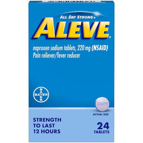 Aleve 220 mg Naproxen Sodium Tablet - 24 per pack -- 36 packs per case
