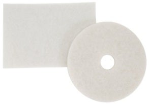3M White Super Polish Pad, 13 inch -- 5 per case